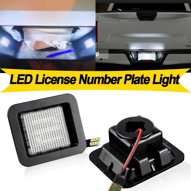 

2PCS Car LED Number License Plate Light For Ford F-150 Raptor 2015 2016 2017 2018 OEM#FL3Z-13550-A
