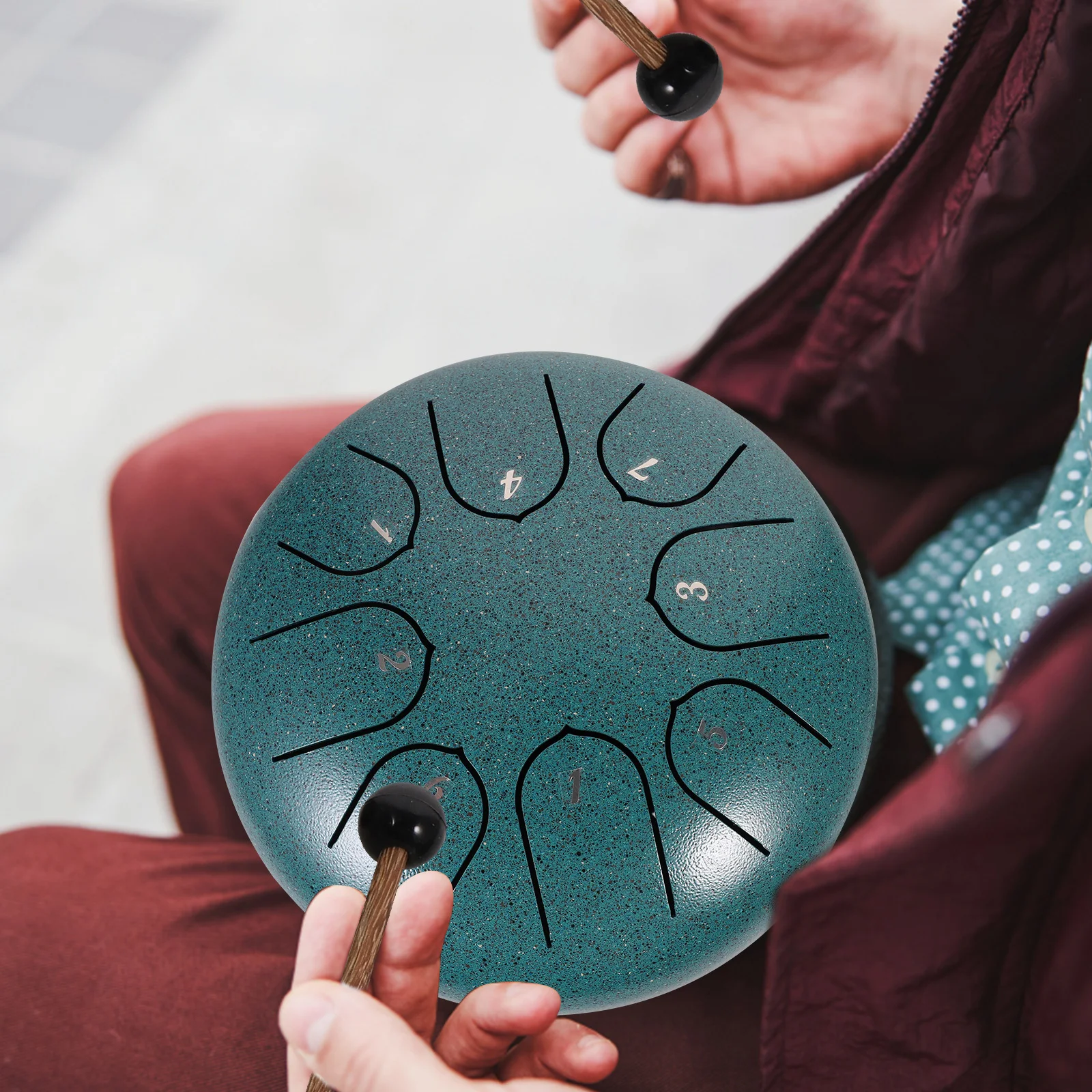 

1Set 6 Inch 8 Note Lotus Drum Steel Tongue Drum Set Perfect for Yoga Meditation and Sound Healing Musical Instrument