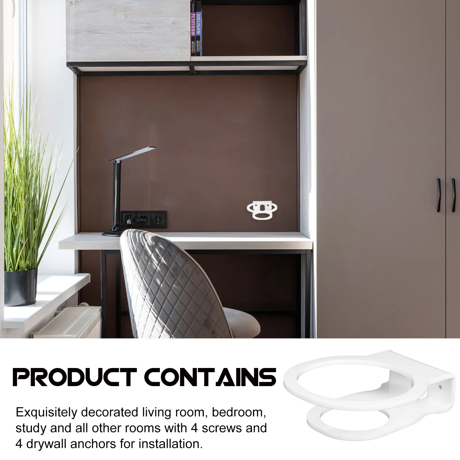 

1 set Wall Mounted Speaker Rack Acrylic For Space-Saving Durable Household Audio Bracket Multi-Functional