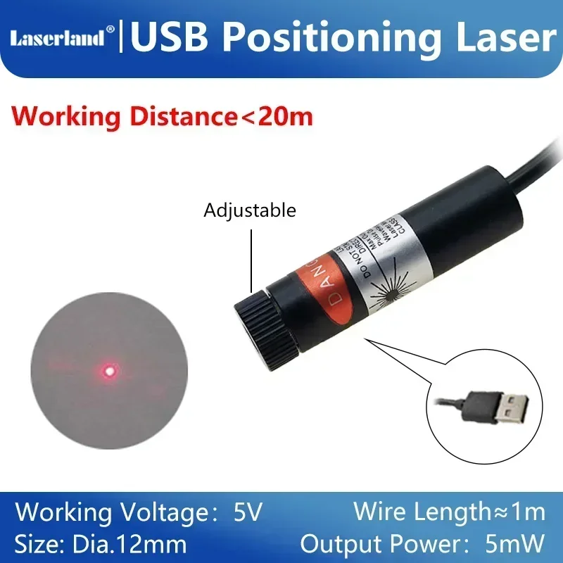 Imagem -04 - Projetor de Módulo de Diodo Laser Cruzado de Linha de Ponto Vermelho para Alinhamento de Pano Madeira Pedra Localização de Corte