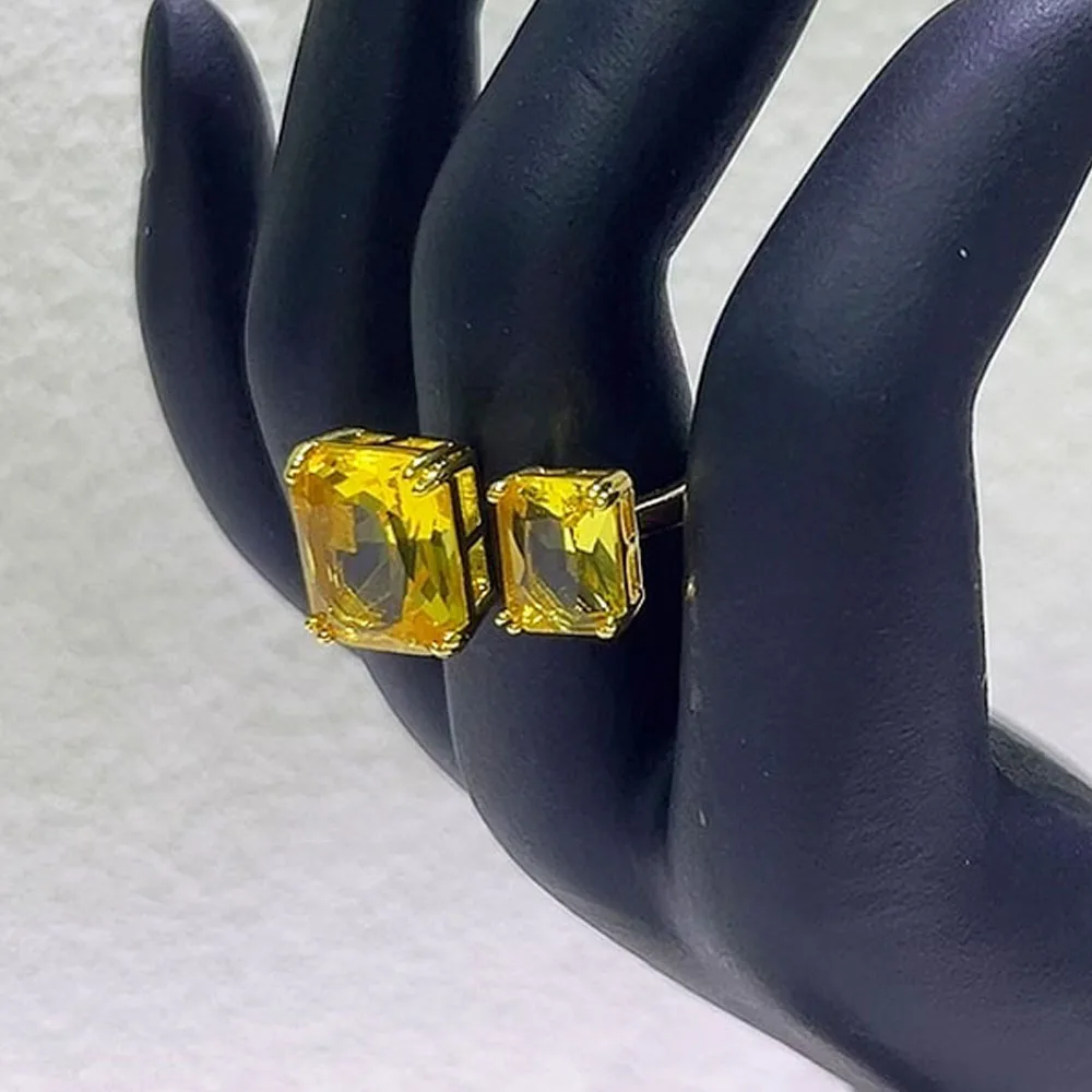 NONE Original 2025 Neue Trendy Edelstahl Edlen Schmuck Sets Designer Ohrring Geschenk Partei Schmuck Tropfen Ohrringe für Frauen 7