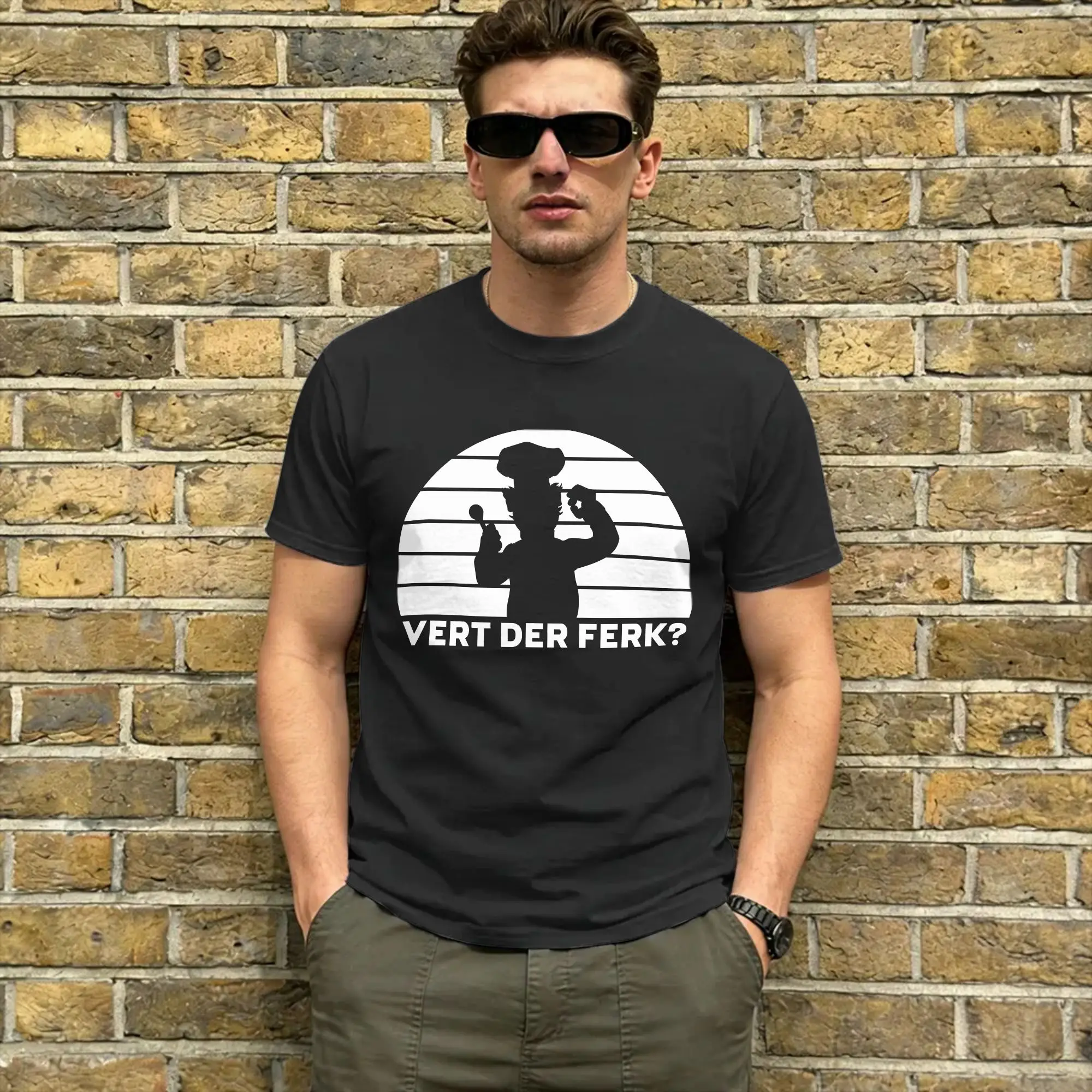 Vert Der Ferk Cotton T Shirt For Couple Summer  Y2K Fun T-Shirts Breathable Fashion Tee Shirt Big Size Wholesale Clothing