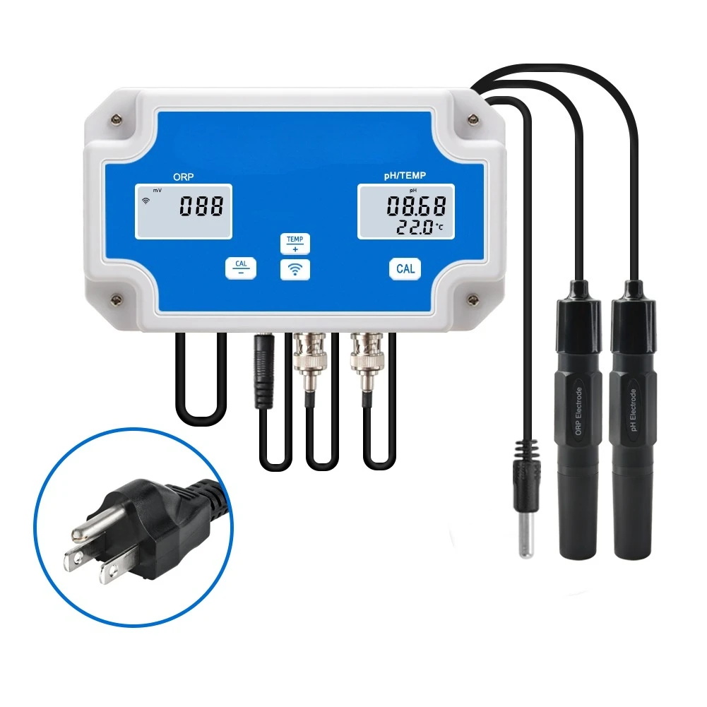 

Wifi ORP Meter -2000~+2000mv Monitoring Controller Online PH Meter with Data Logger Function for Hydroponics