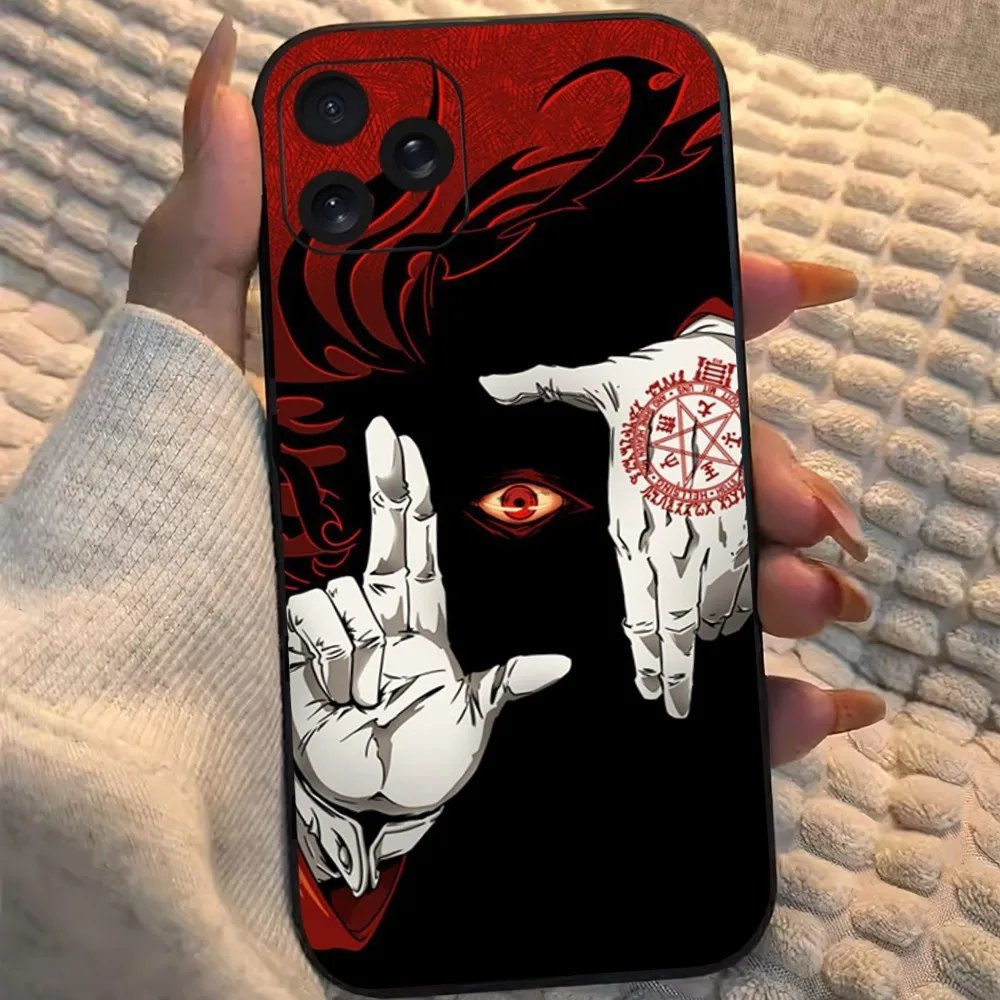 Anime A-Alucard Hellsing Phone Case For iPhone 8 11 12 13 14 15 Mini X XR XS PRO MAX Plus Shell