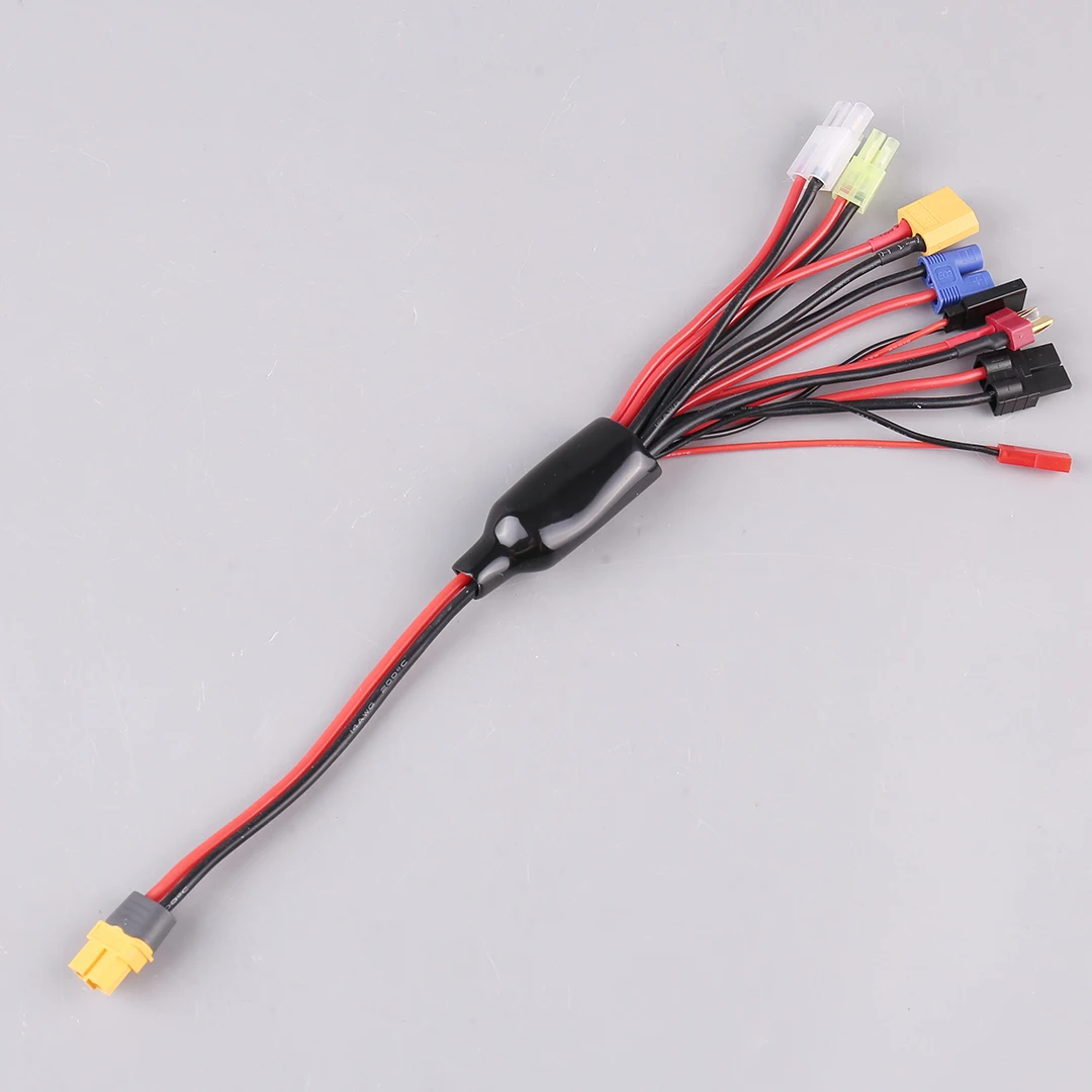8-in-1 Multi Battery Charger Converter Cable Lipo Adapter for IMAX B6 B6AC with Futaba T XT60 Tamiya Plug Compatible