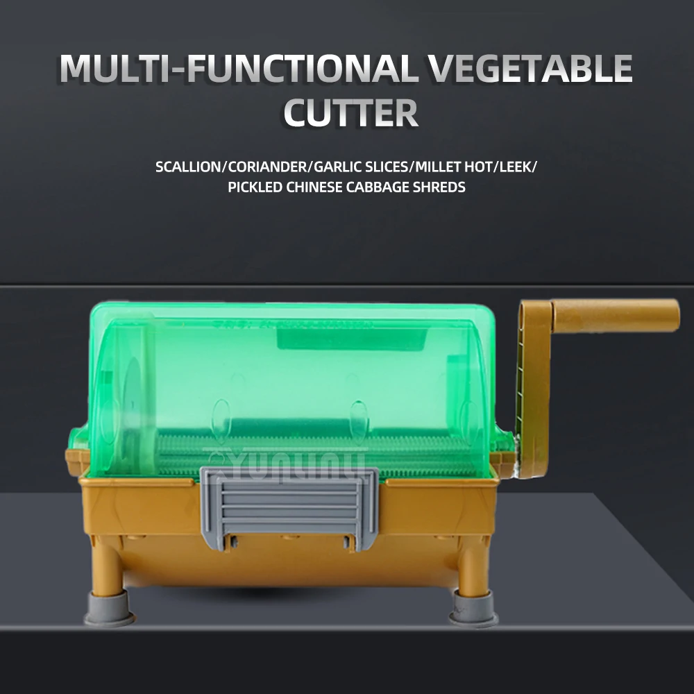 

Multifunctional Hand-cranked Chili Slicing Machine Household Portable Pepper Chili Diced Machine