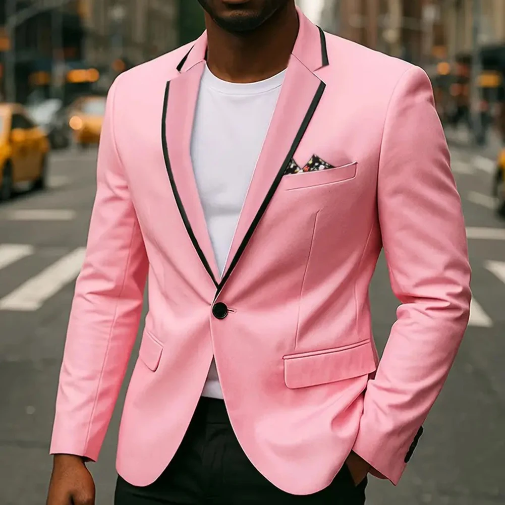 Casual Suit Jacket Business Jacket 5 Spandex 95 Polyester Elegant Blazer Korean Style Long Sleeve Design Luxury Jacket