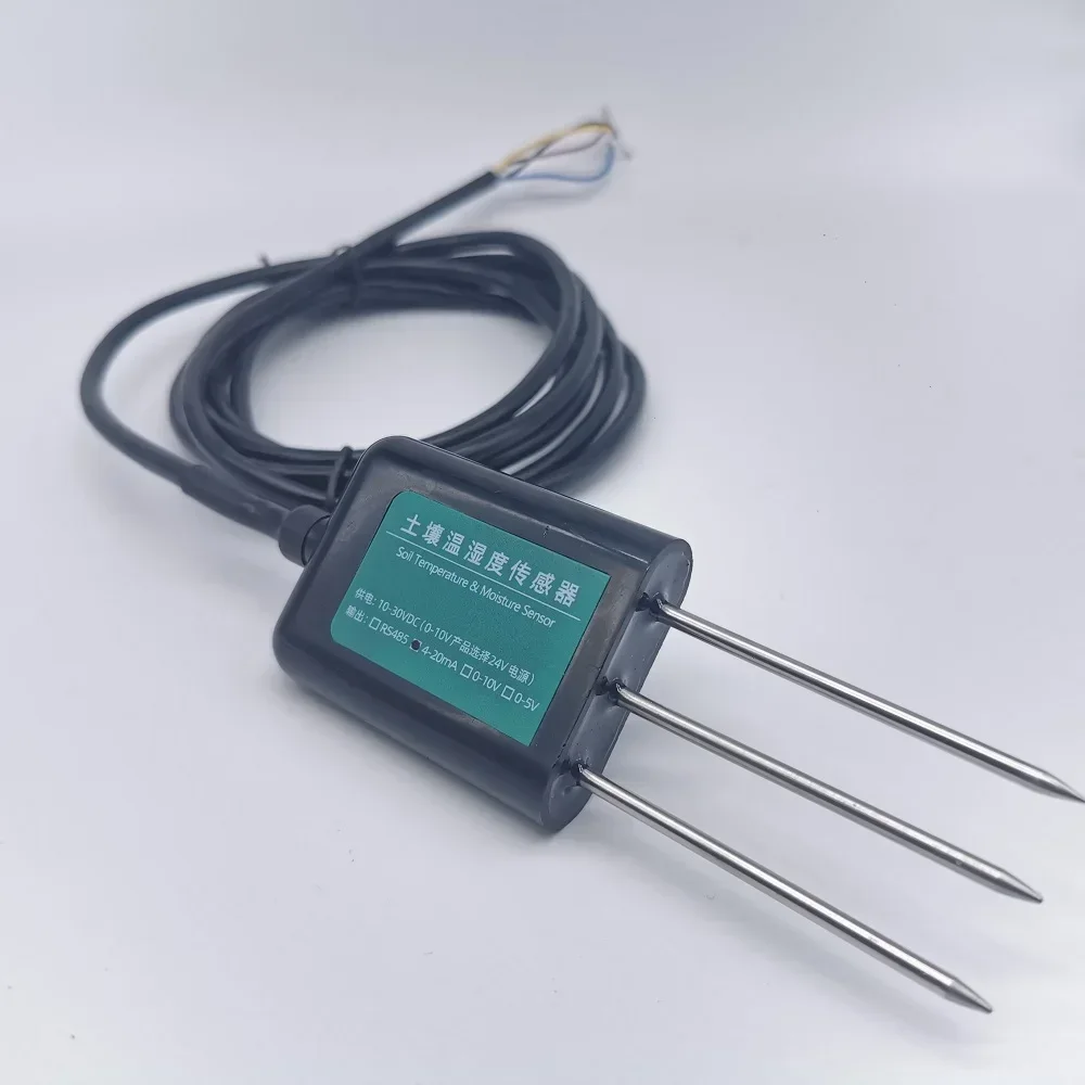 IN STOCK NEW High Precision Soil Moisture Content Sensor RS485 0-5V 0-10V 4-20mA Output Earth Humidity Sensor