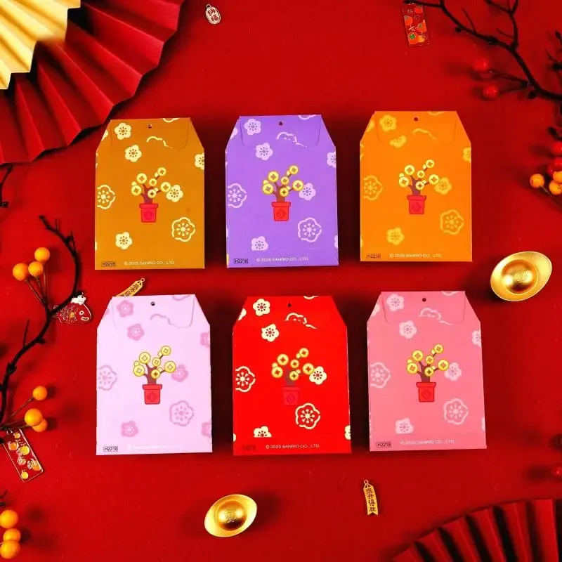 2025 New Spring Festival New Year Sanrios Hello Kittys Melodys Kuromikas Lishi Packet Personalized Creative New Year Red Packet