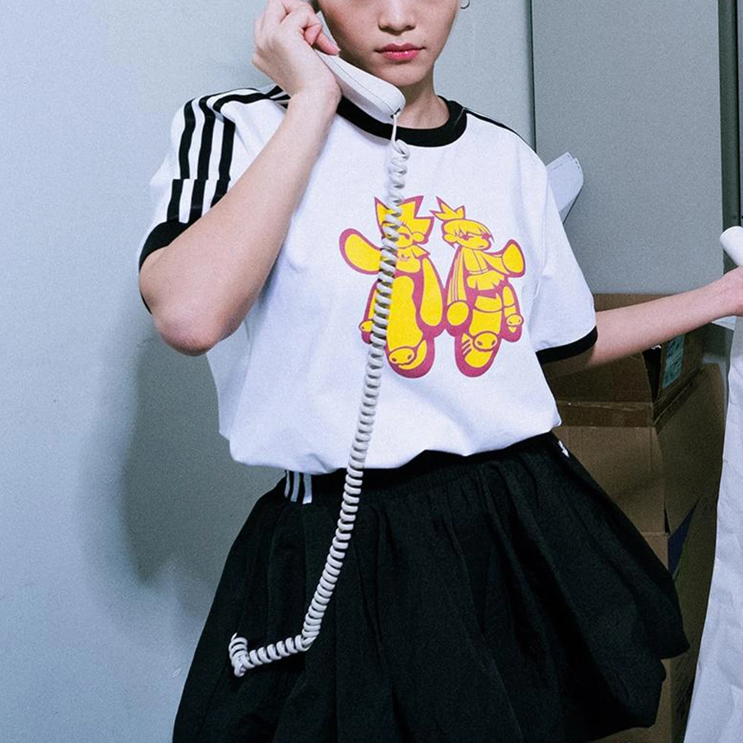 

Adidas Genuine Originals Women's Printed Sport Knit Casual Short Sleeve KA2287