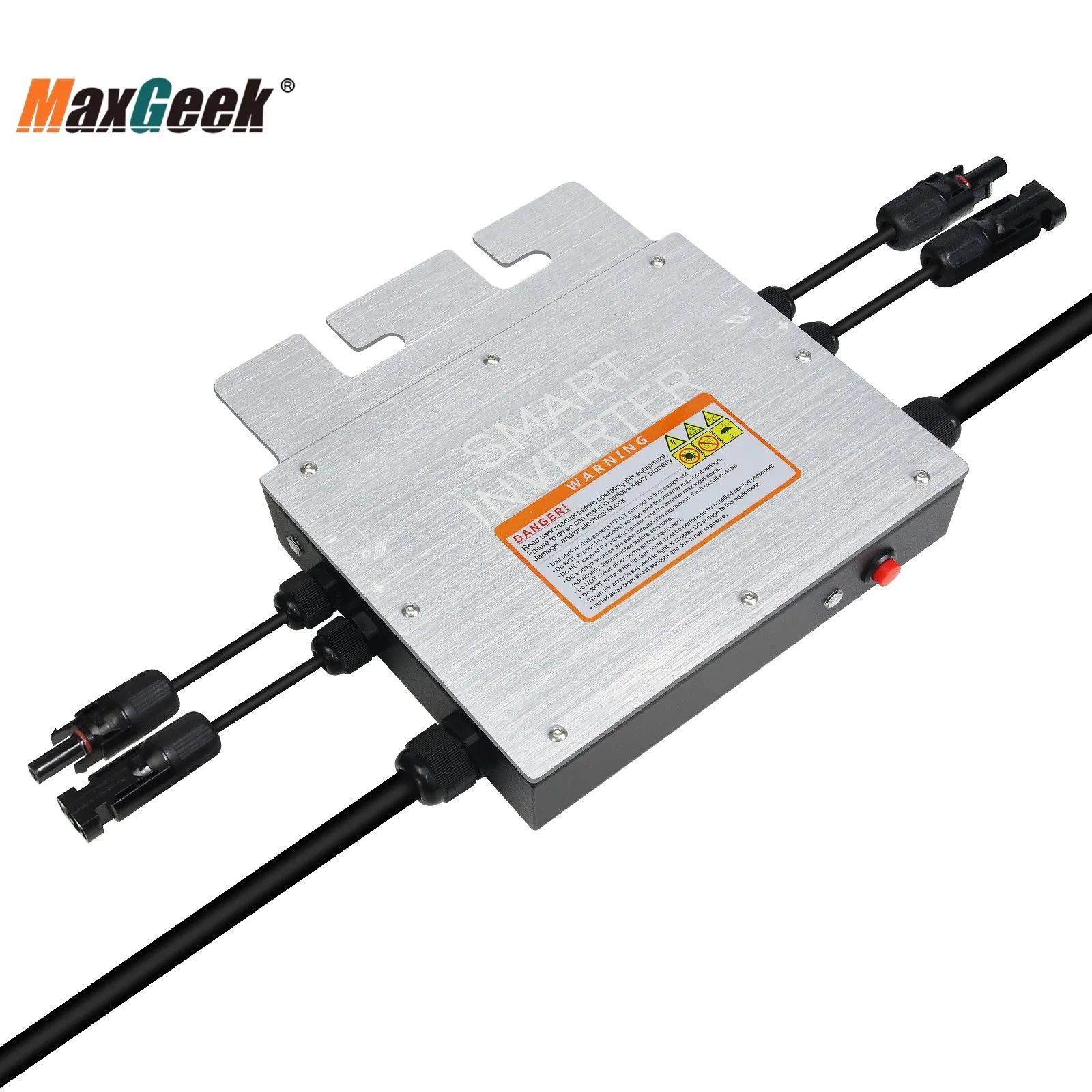 Maxgeek SG300MS (Wifi) 30V Năng Lượng Mặt Trời 300W Thông Minh Micro Inverter Microinverter Ren Phối Lưới Inverter Thông Minh Inverter