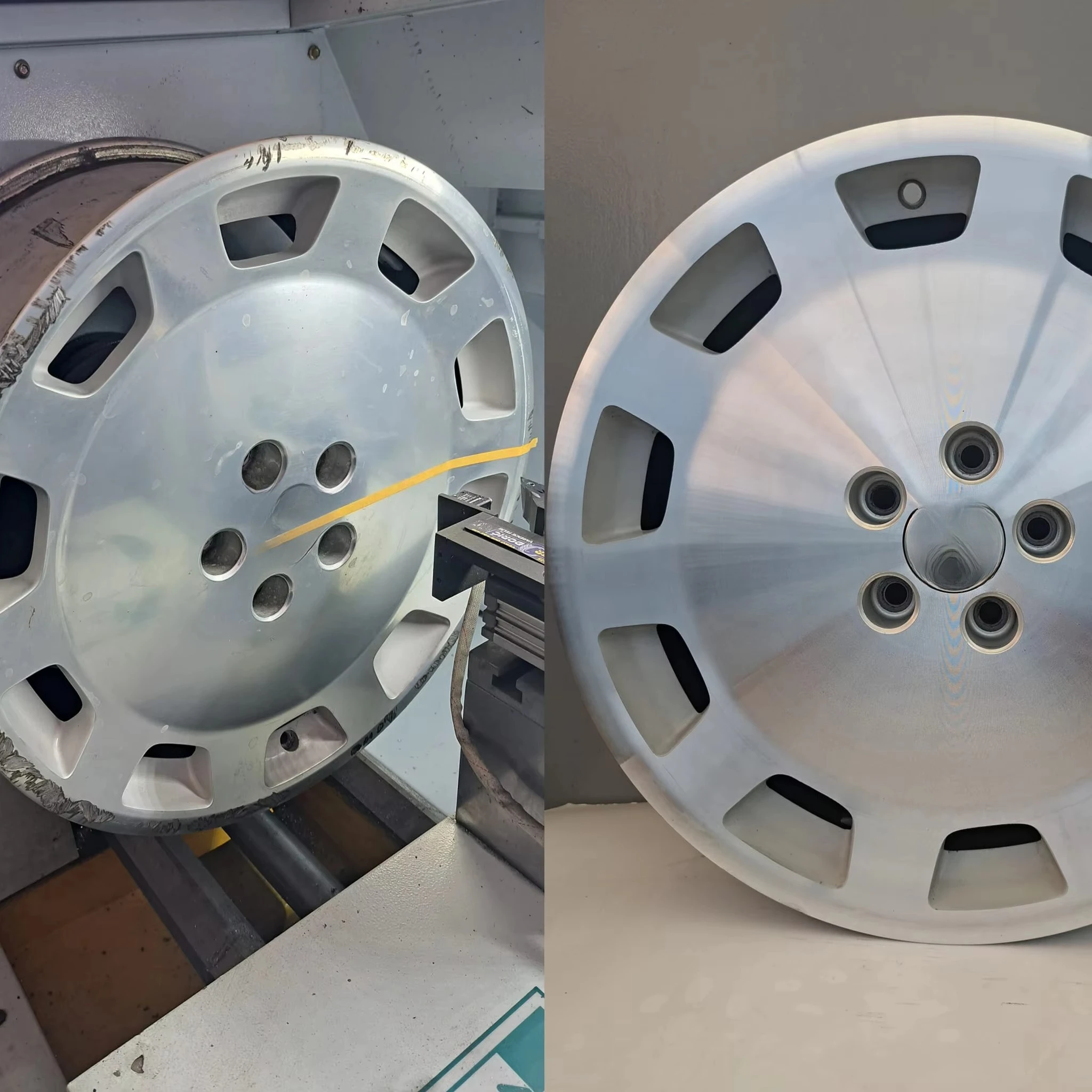 Automatic Industrial Horizontal CNC Diamond Cutting Machine for Alloy Wheel Repair
