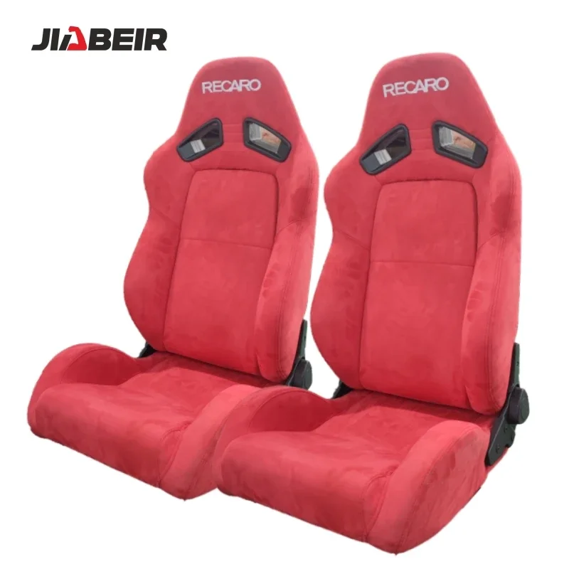 1052 Red Suede Recline Sport SR7 Car Racing Seats