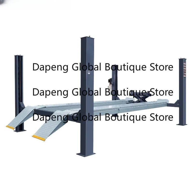 4 Post Auto Lift 4000kg Capacity 4 Post Automotive  Wheel Alignment Four Post Lift Air Release Hydraulic Vehicle
