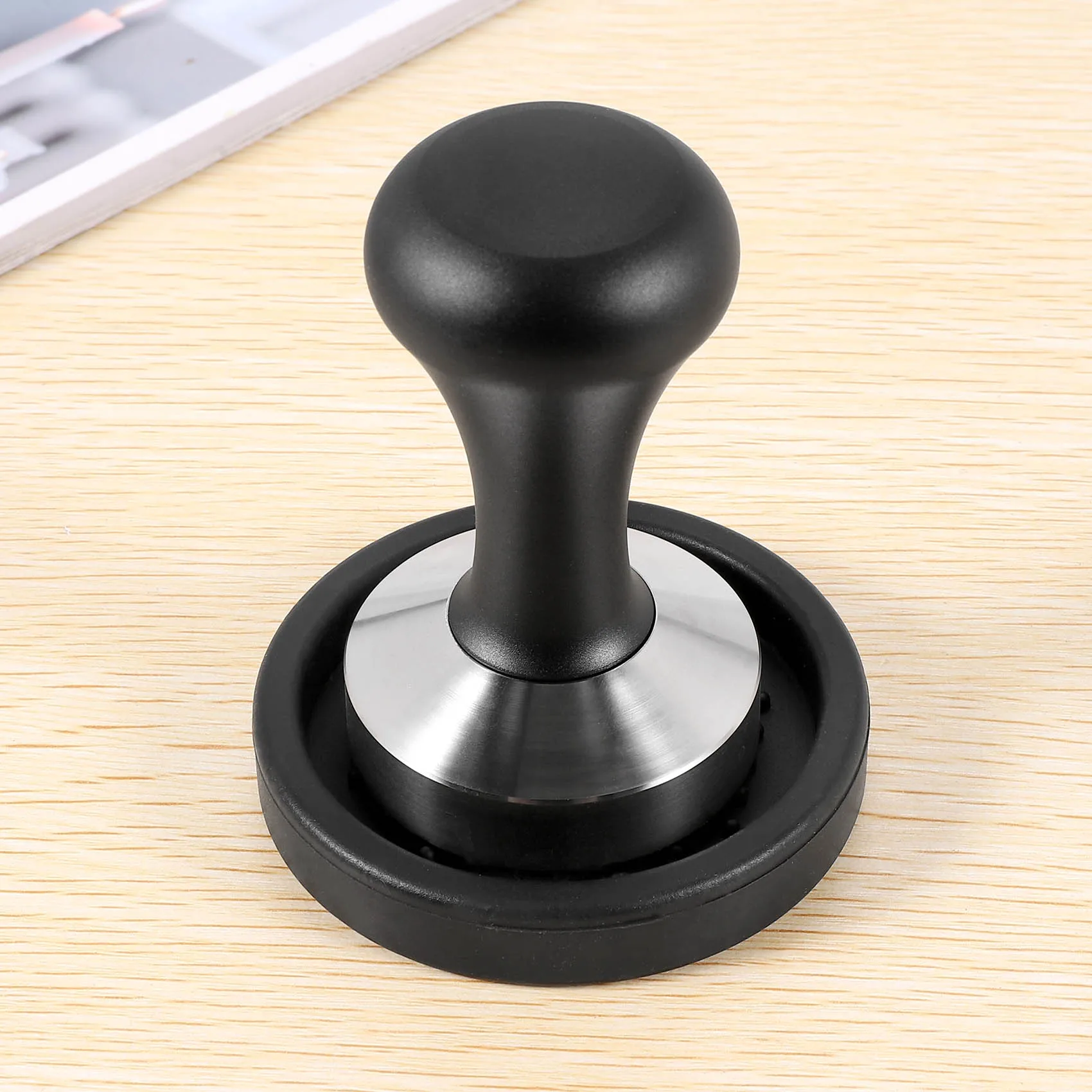 【NEW YEAR 】Coffee Tamper Set(51 Mm),Espresso Stamp With Flat Stainless Steel Base,Espresso Hand Tamper With Coffee Tamper Mat