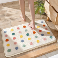 Modern Minimalist Thickened Microfiber Bath Mat TPR Non-slip Design Shower Room Door Mat Non-slip Absorbent Bathroom Rug