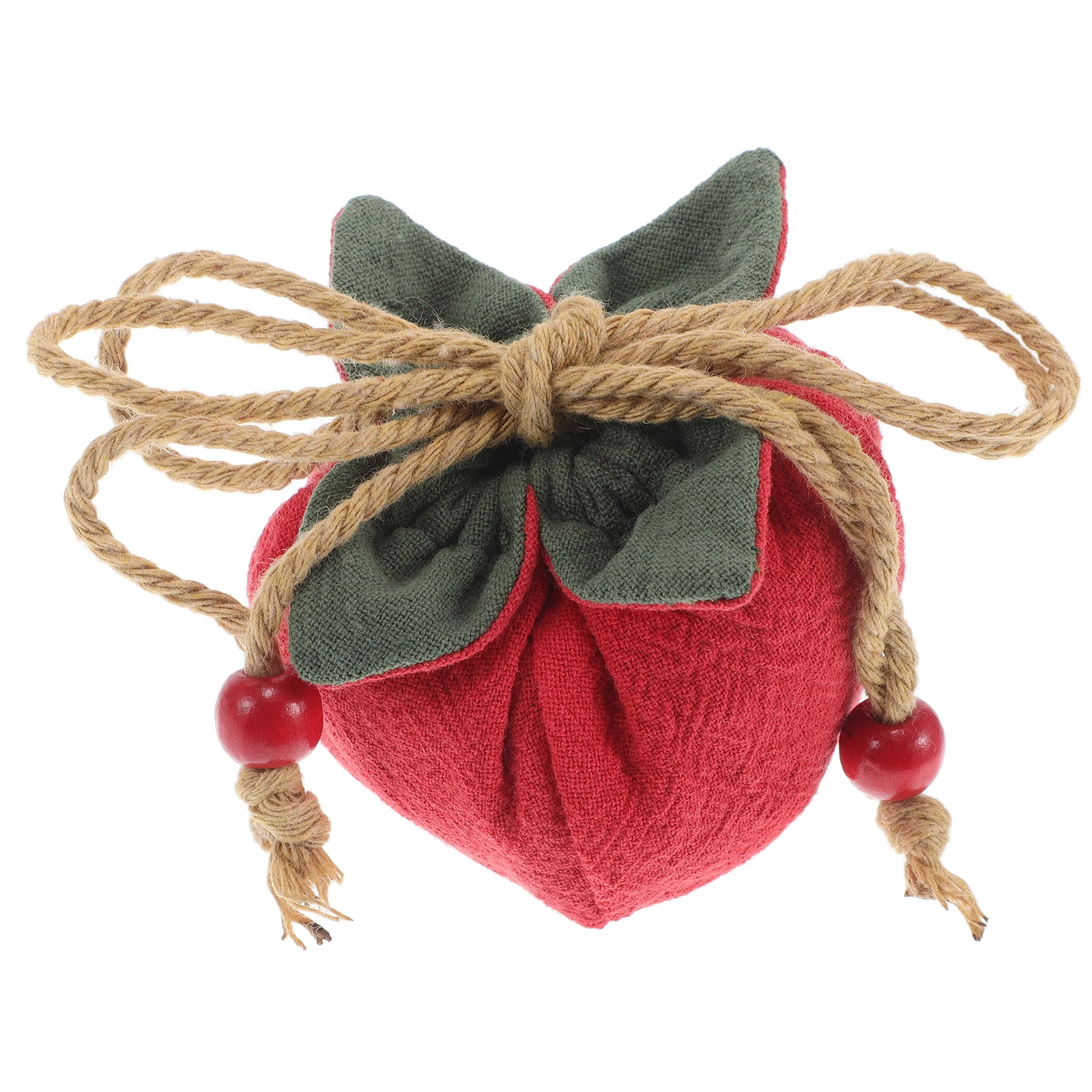 

Chinese Brocade Pouch Red Persimmon Hanging Sachet Good Luck Charm Feng Shui Ornament Blessing Bag Pendant Autumn