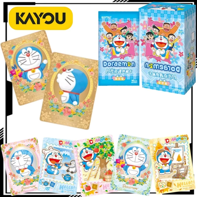 

Коллекционные карточки KAYOU Doraemon: Мультяшные карточки Дораэмон, аниме-мерч, модные игрушки, набор для приключений в мире фэнтези