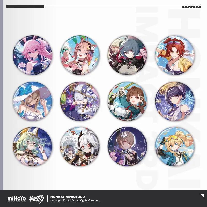 

[Подлинная] miHoYo игра Honkai Impact 3rd Birthday Celebration серии жесть значок Li Sushang Тереза брошь косплей рождественские подарки