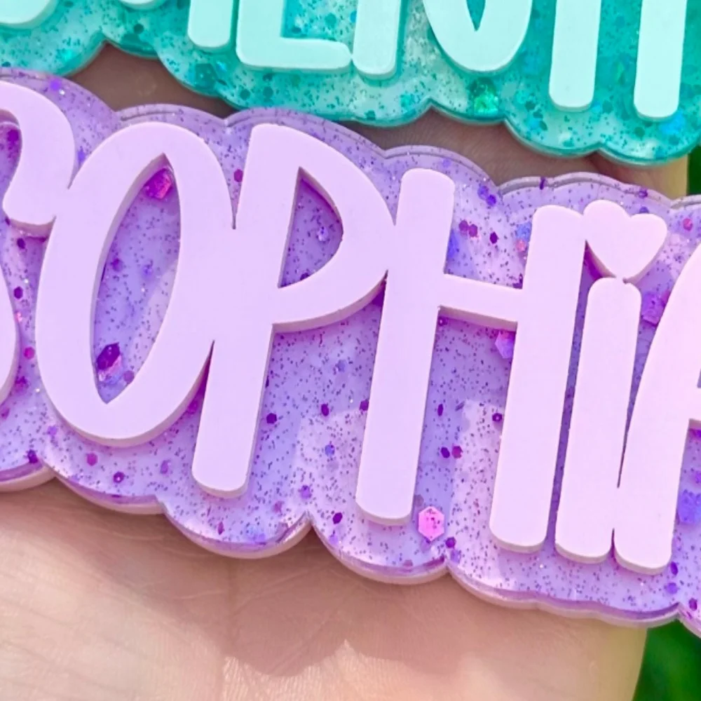 Personalized Keychain/ Acrylic Keychain / Diaper Bag Tag/ Lunch Box Tag / Backpack Name Tag / Kids Tag/Acrylic Name Tag/Name Tag image 4