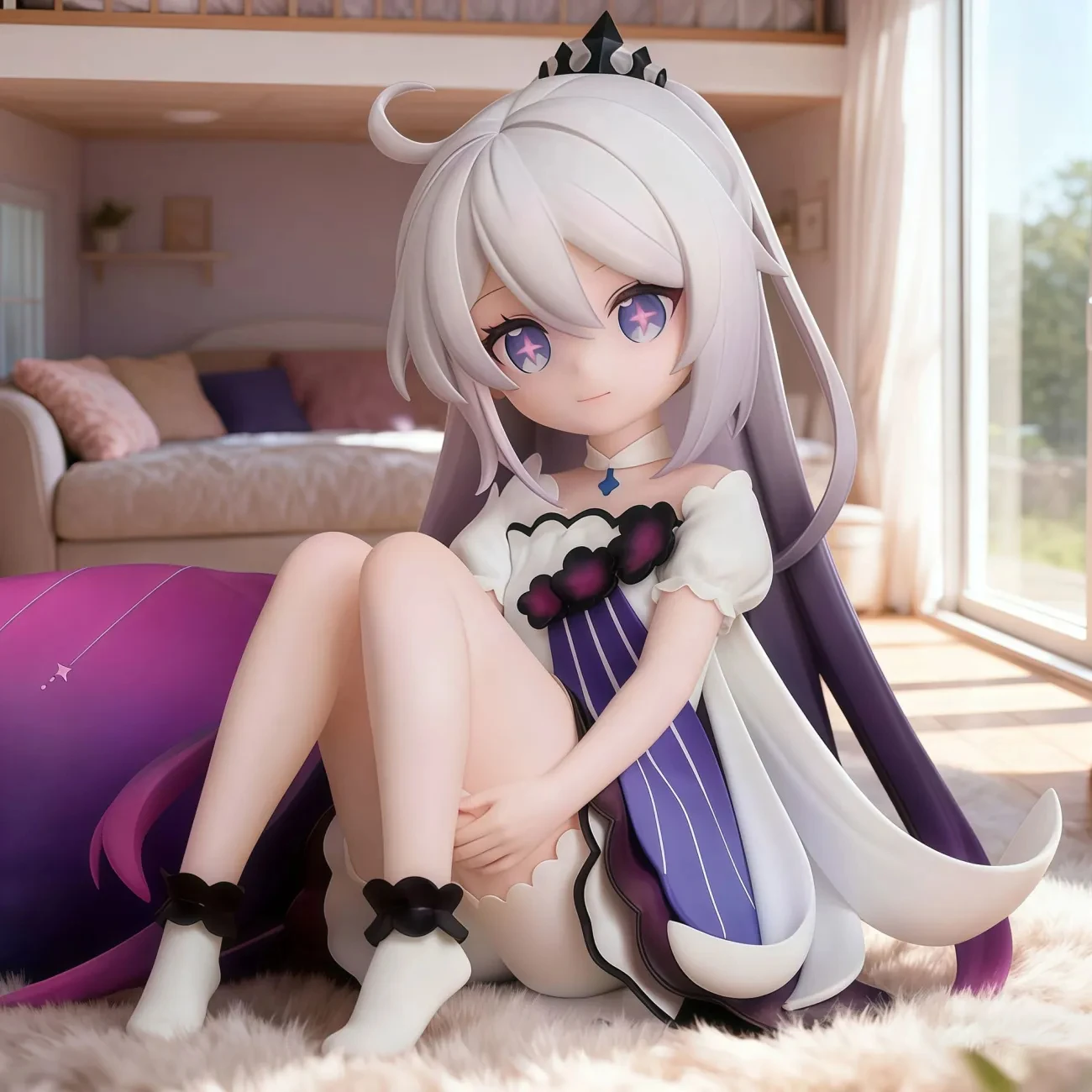 10 سنتيمتر جديد هونكاي تأثير 3 لعبة الشكل-تمثال فتاة لطيف كيانا كاسلانا ، تمثال مجموعة GK ، نموذج الديكور ، لعبة ، هدية #1