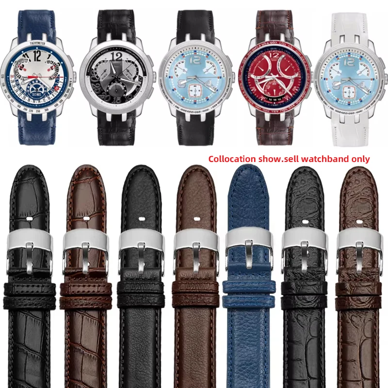 21mm para swatch pulseira de relógio de couro genuíno yrs403 401 402g 412 418 406g pulseira de couro masculino curvado pino de aço fivela