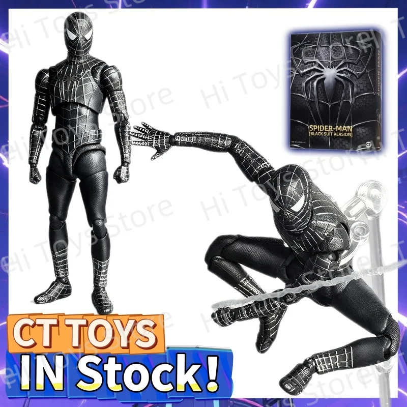 

Ct Spider Man Figure Black Suit Version Tobey Maguire Symbiote Spider-Man Anime Action Figure Figurine Model Gifts Toys in Stock