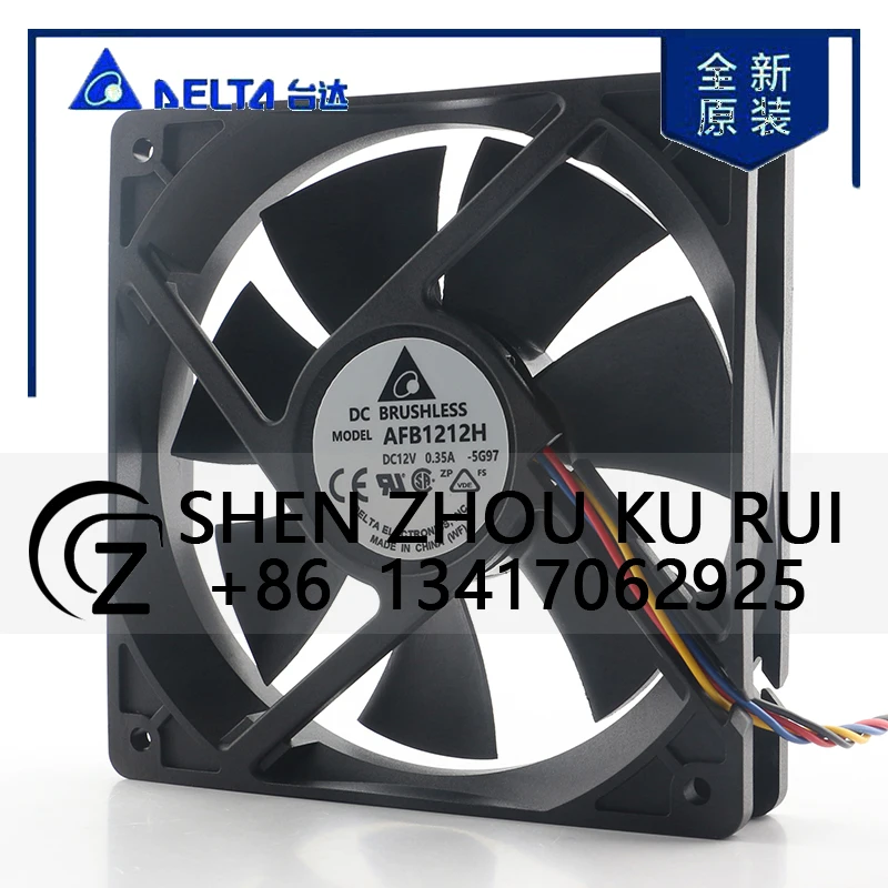 

Original Delta case power supply with cooling fan AFB1212H DC12V 0.35A 12CM 12025 120*120*25MM