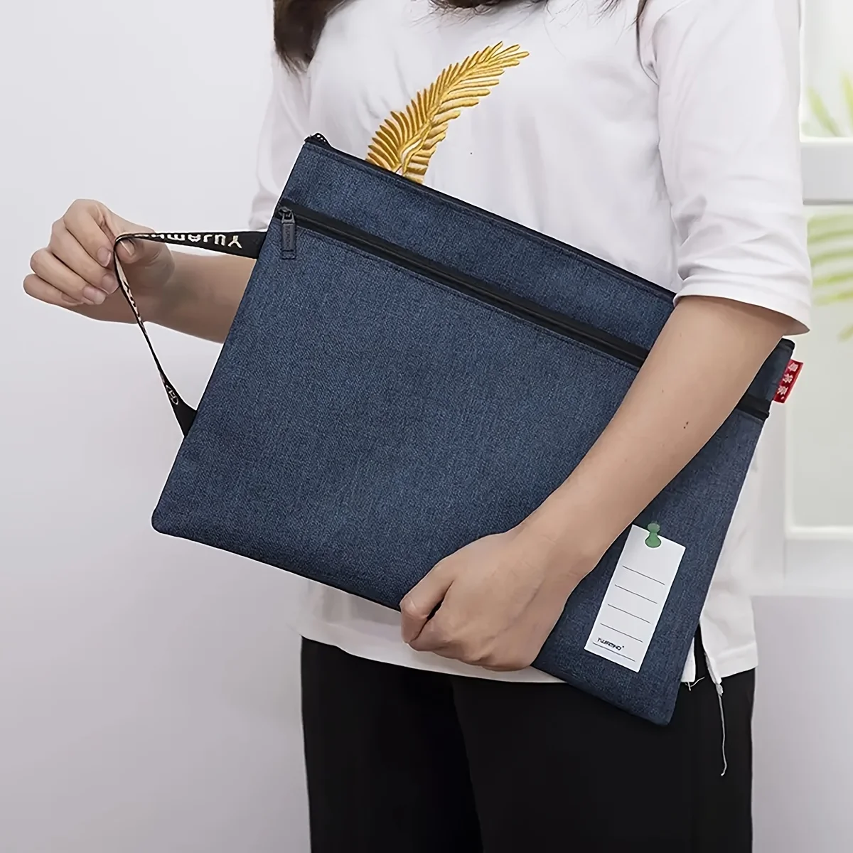 

Сумочка, папка для файлов на молнии, А4, органайзер для предметов для учащихся начальной школы, холст, офисная сумка унисекс для хранения документов, универсальная