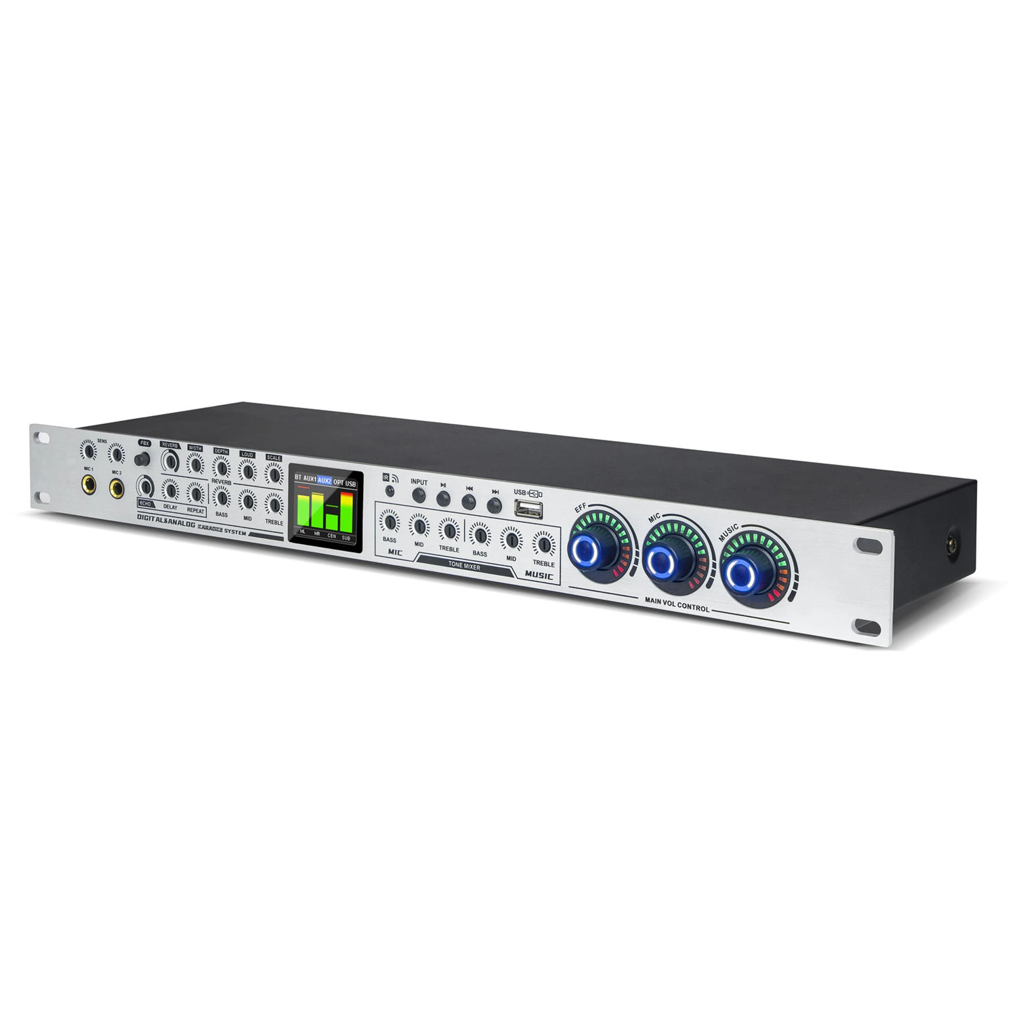 Professional Effector LX9 Preamp Effector Dual Reverberation Dsp Digital Reverberation Chip BT Karaoke Digital Audio Processor