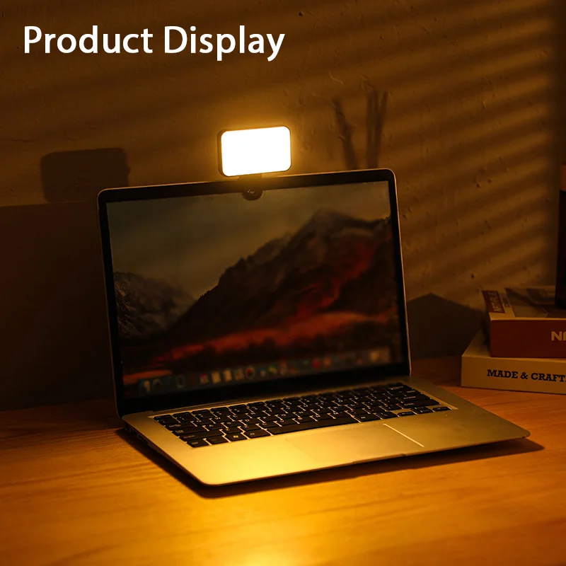 Portable Mini Selfie Fill Light Rechargeable 3 Modes Adjustable Brightness Clip On For Mobile Phone Computer Tablet Fill Light