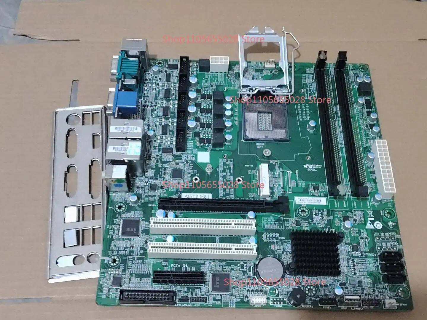 For ALOT9-H81 Industrial Control Main Board, Dual Network Interface Card Design, with Original Baffle.