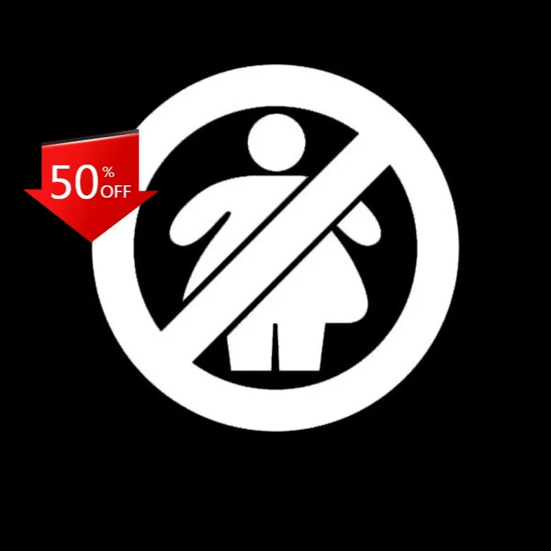 

No Fat Chicks Sticker Decal Windows Bumper Sports Racing Bodywor Windshield Luggage