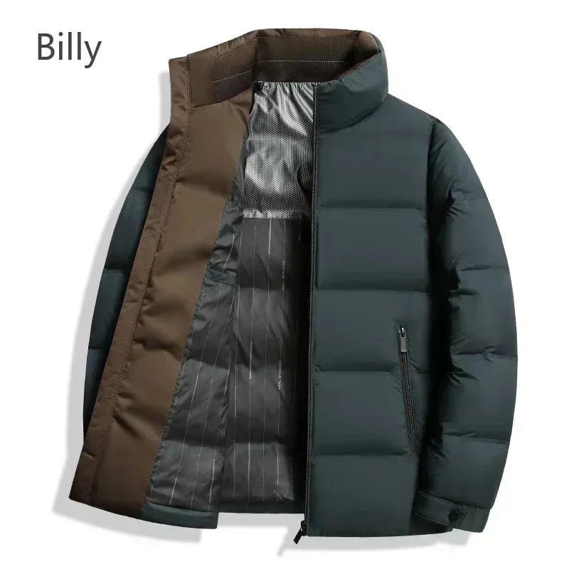 Men's Winter Down Jacket Stand Collar Lightweight Padded Jackets Designer Clothes Men Duck Padding Casual Male Coat