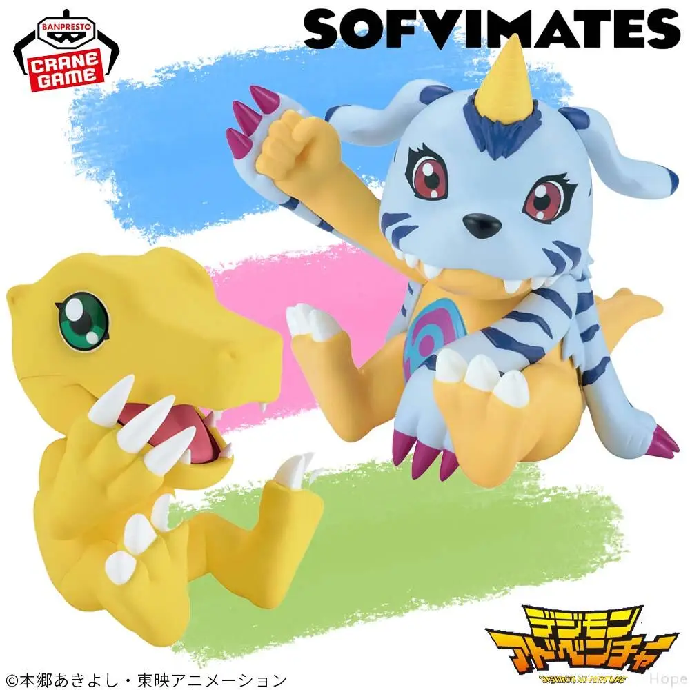 

Оригинальная фигурка BANPRESTO SOFVIMATES Digimon Adventure Gabumon Agumon, модель аниме, игрушка