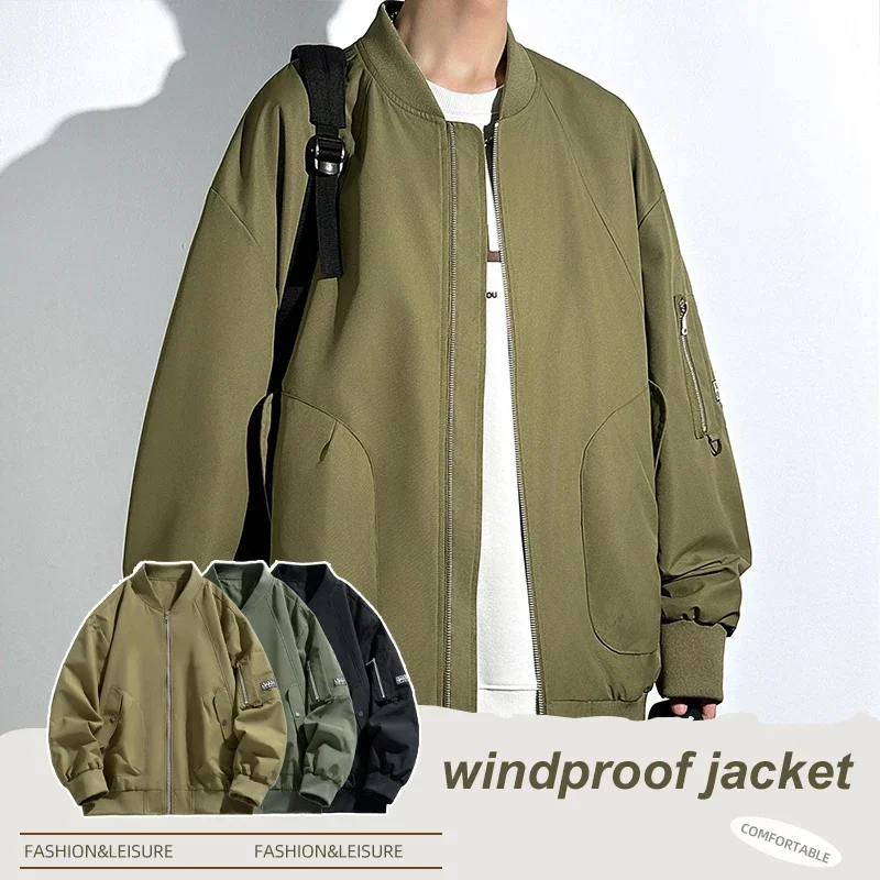 L-9XL Large Size Travel Jackets Autumn Men's Casual Stand-up Collar Loose Couple Wear Big Size Waterproof Mountaineering Coats