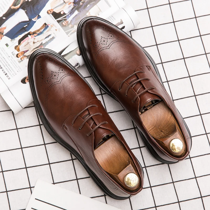 

Мужские свадебные туфли-оксфорды из натуральной кожи, размеры 46