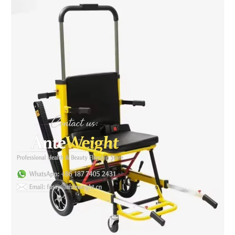 Electric Stair Climbing Wheelchair Elderly Crawler Type Walker Rollator for Going up Down Stairs