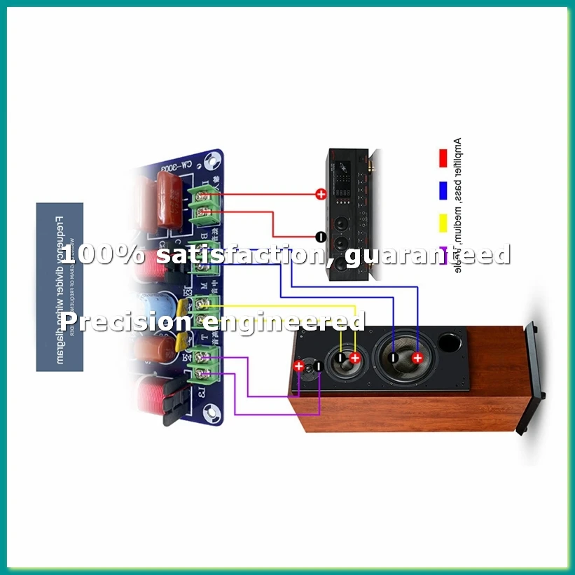 3 Way Frequency Divider Hi-Fi Crossover Audiophile Home Theater High Middle and Low Speakers Retrofit Crossov Crossover-A82Z