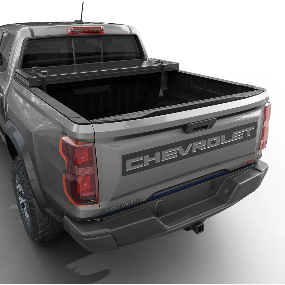 Penutup Bak Truk Lipat Berbahan Keras | Cocok untuk GMC Canyon/Chevy Colorado 2015-2025 dengan bak 5' 3' (62,7 inci) - TULH006