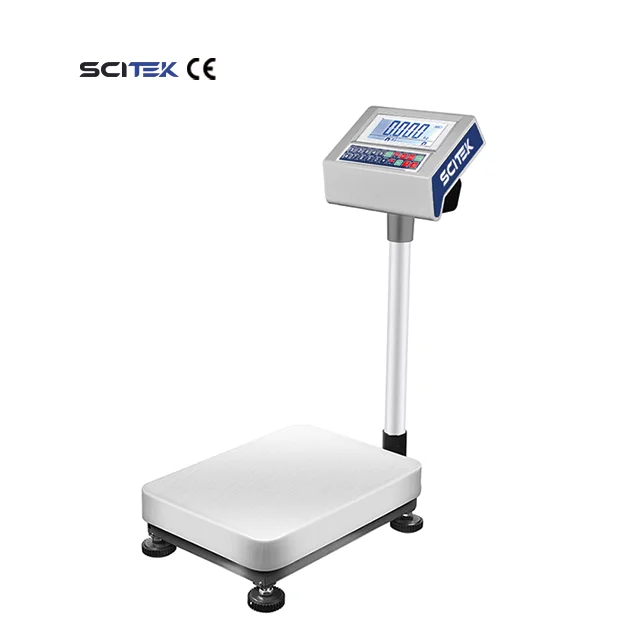 SCITEK Electronic Platform Scale Large Loading Capacity LCD Display Electronic Platform Scale