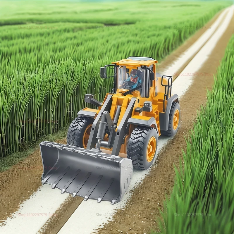 子供用2.4Ghz RCカーおもちゃ、リモコンショベルカー、ダンプカー、ブルドーザー、電動キッズギフト、男の子と女の子向けのレーシングカー、6歳以上