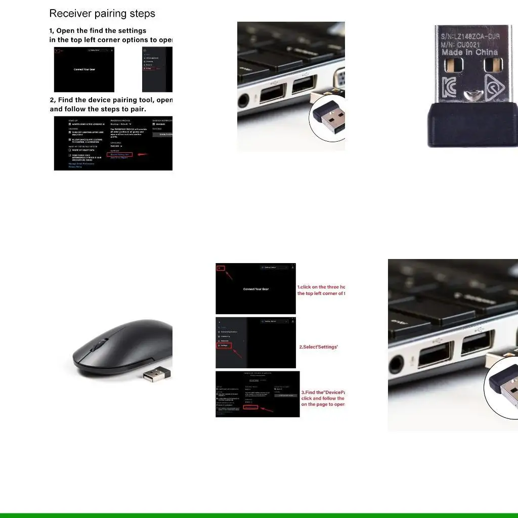 

USB -мышиный приемник USB USB для G -Prox Superlight Wireless Mouse Точные выступления