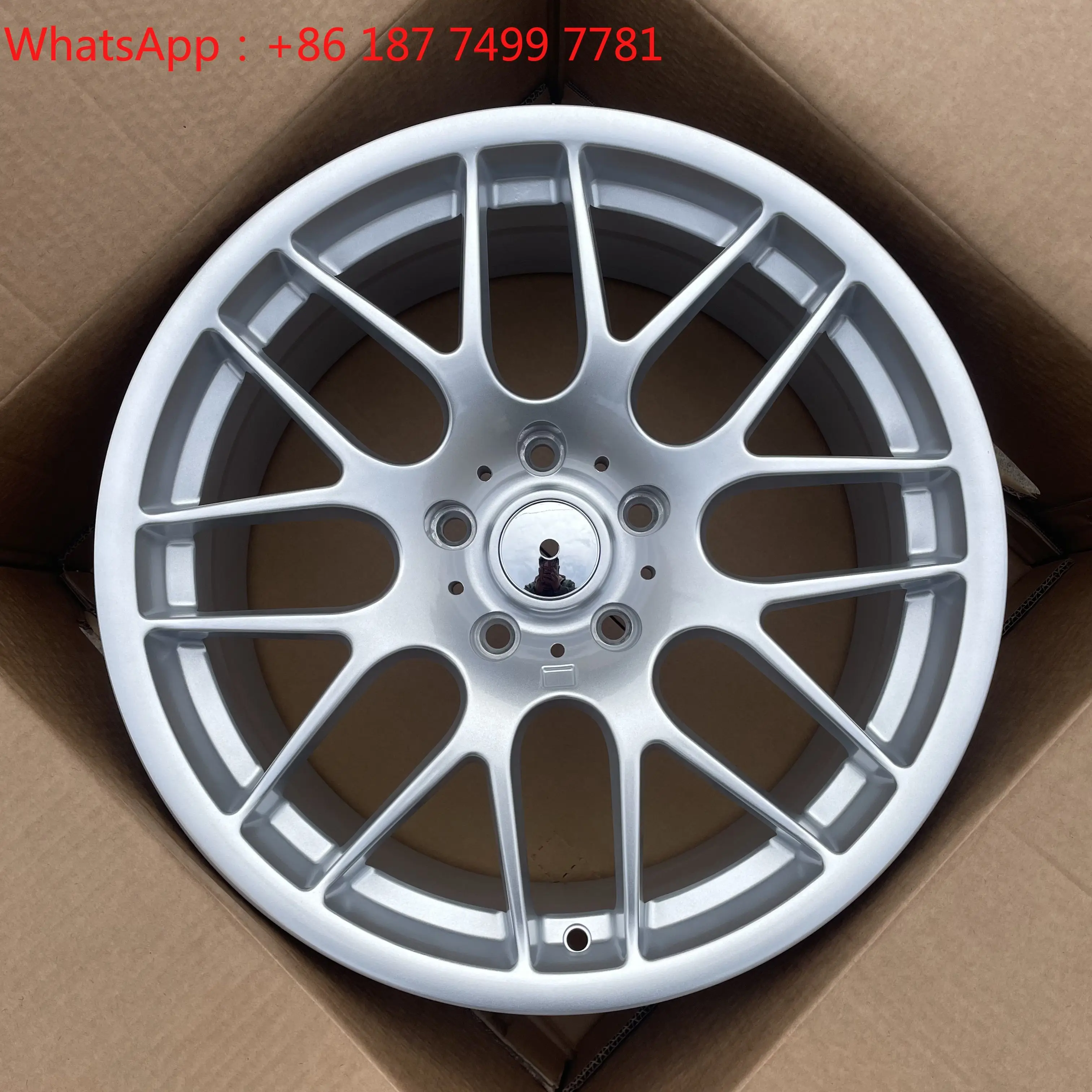 

18 Inch 163M Silver Aluminum Alloy Wheel 5x120 8.0 9.0 Deep Dish Rims for E90 E92 E93 F21 F30 F11 F31 F34 Passenger Cars