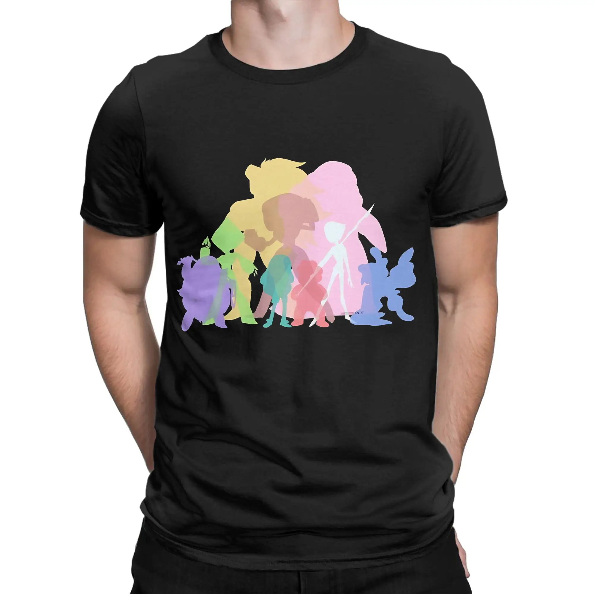 Gems Colors Classic Shirt Funny 100% Cotton T-Shirt Steven Universe Tees Tops For Men