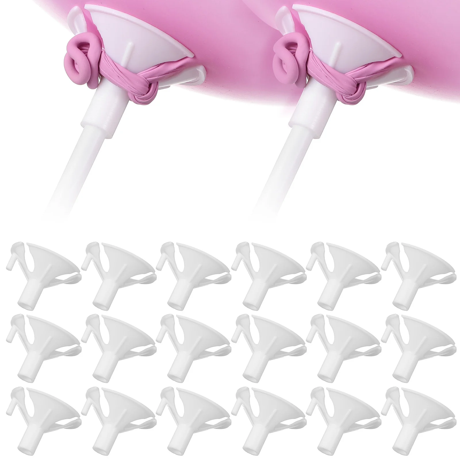 

50Pcs Balloon Sticks Cups Holders Essential Tool for Party Carnival Wedding Birthday Fun Balloon Sticks with Cups