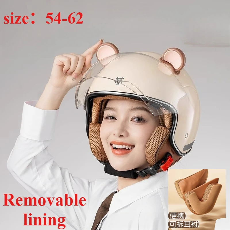 خوذة دراجة نارية للجنسين خوذات سكوتر Motos كاسكو كابايتي للرجال والنساء خوذة دراجة نارية دي موتو #2