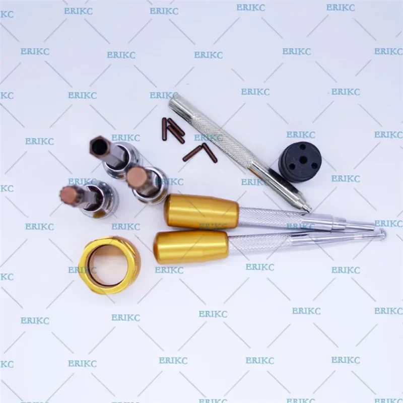 ERIKC Common Rail 8 PCS Valve Plate Remove Tools Injector Repair and Injection Sealing Rings Device E1024033