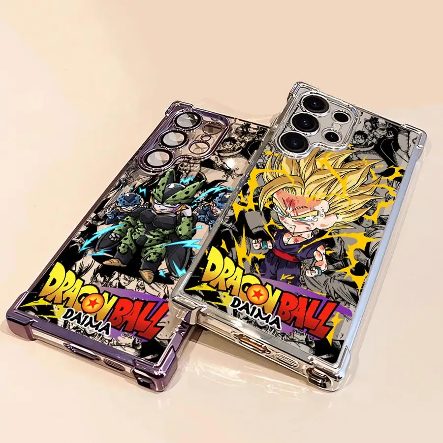 Hülle für Samsung Galaxy S25 Edge S23 S22 Ultra S21 Plus S20 FE S24 Weiche Handyhülle Dragon Ball Son Gohan Cell