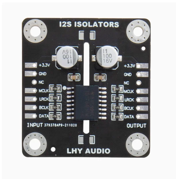 LHY I2S IIS signal isolation board Amanero digital audio interface pchifi eliminates interference and separates noise